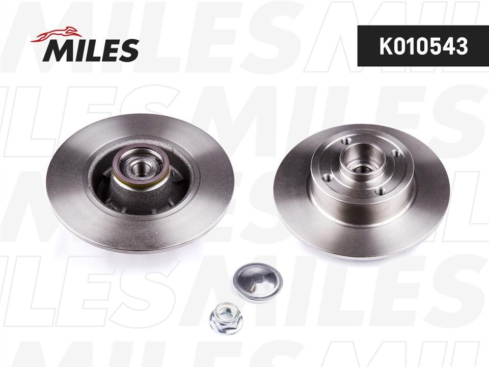 Miles K010543 Rear brake disc, non-ventilated K010543