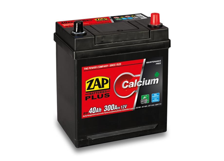 ZAP 540 77 Battery ZAP Calcium Plus 12V 40Ah 300(EN) R+ 54077
