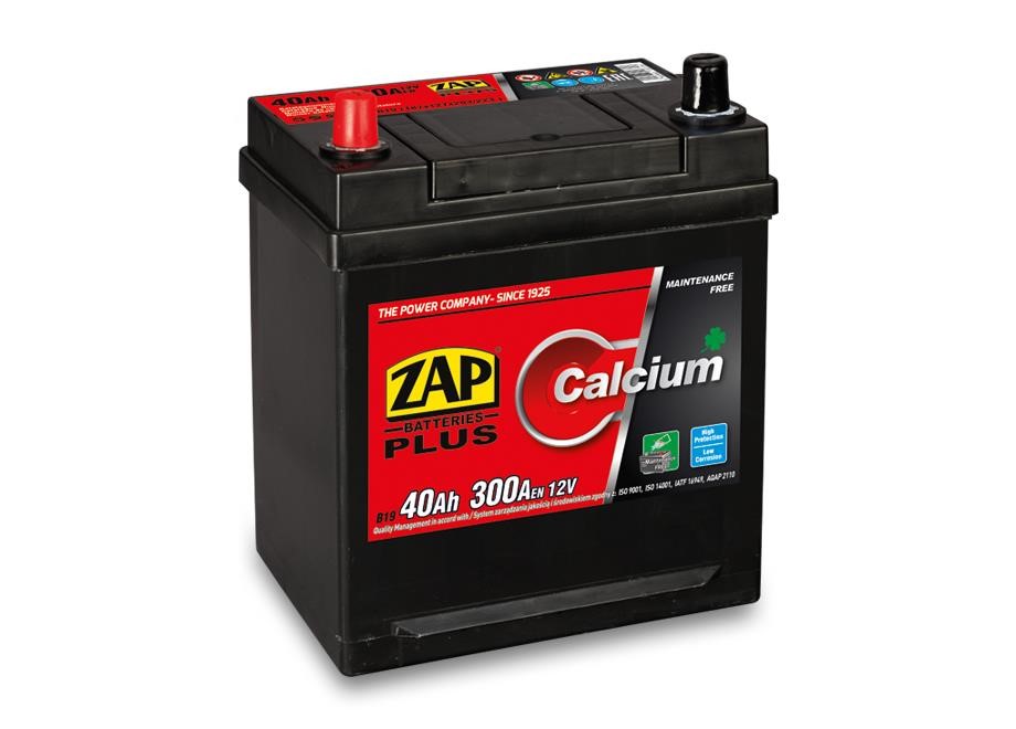 ZAP 540 79 Battery ZAP Calcium Plus 12V 40Ah 300(EN) R+ 54079