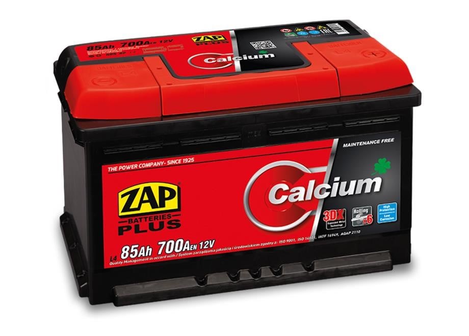 ZAP 585 42 Battery ZAP Calcium Plus 12V 85Ah 700(EN) R+ 58542