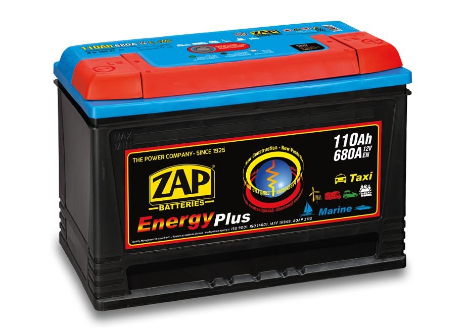 ZAP 961 07 Battery ZAP Energy Plus 12V 110Ah 680(EN) R+ 96107
