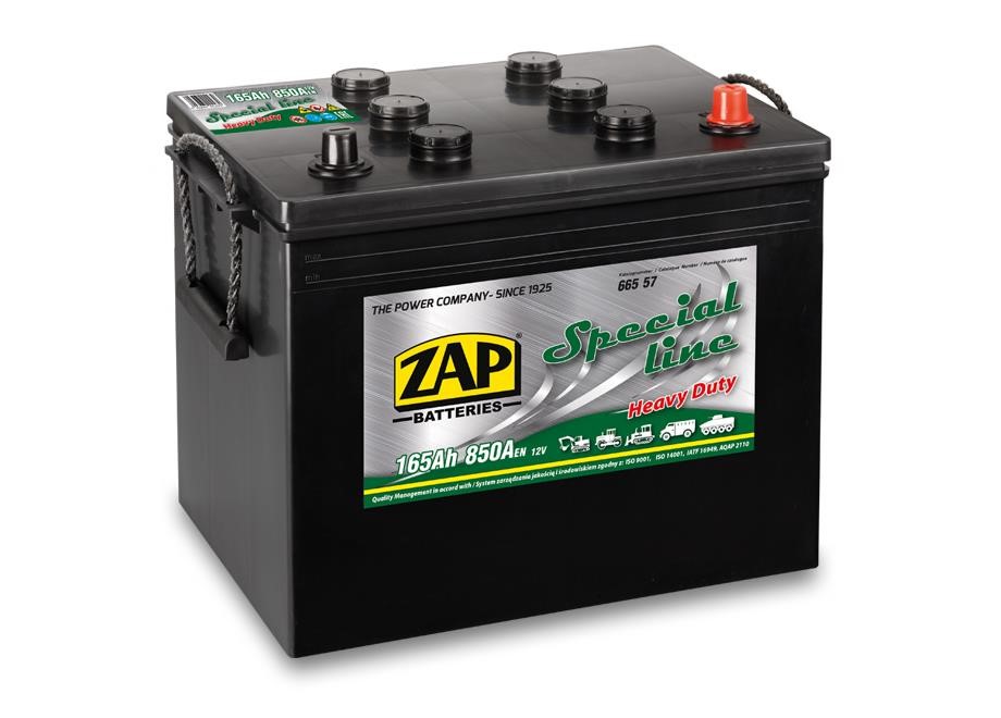 ZAP 665 67 Battery ZAP Special 12V 165Ah 850(EN) R+ 66567