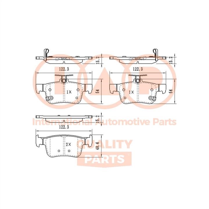 IAP 704-06112 Brake Pad Set, disc brake 70406112