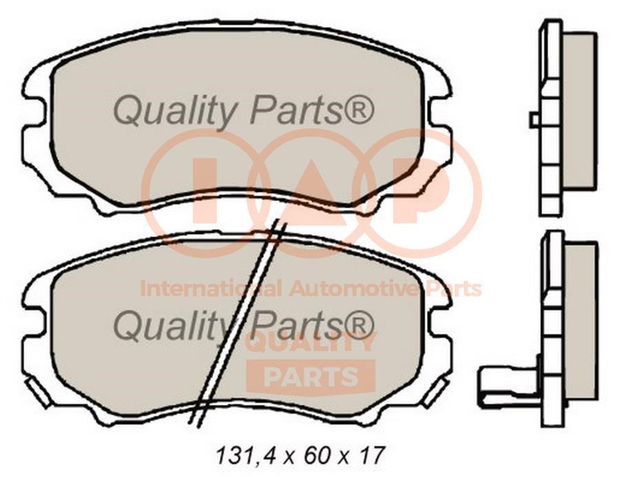 IAP 704-07072G Brake Pad Set, disc brake 70407072G