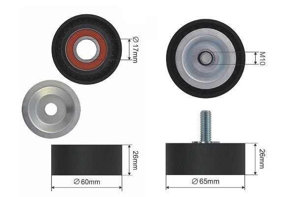 MTR 12119945 Tensioner pulley, v-ribbed belt 12119945