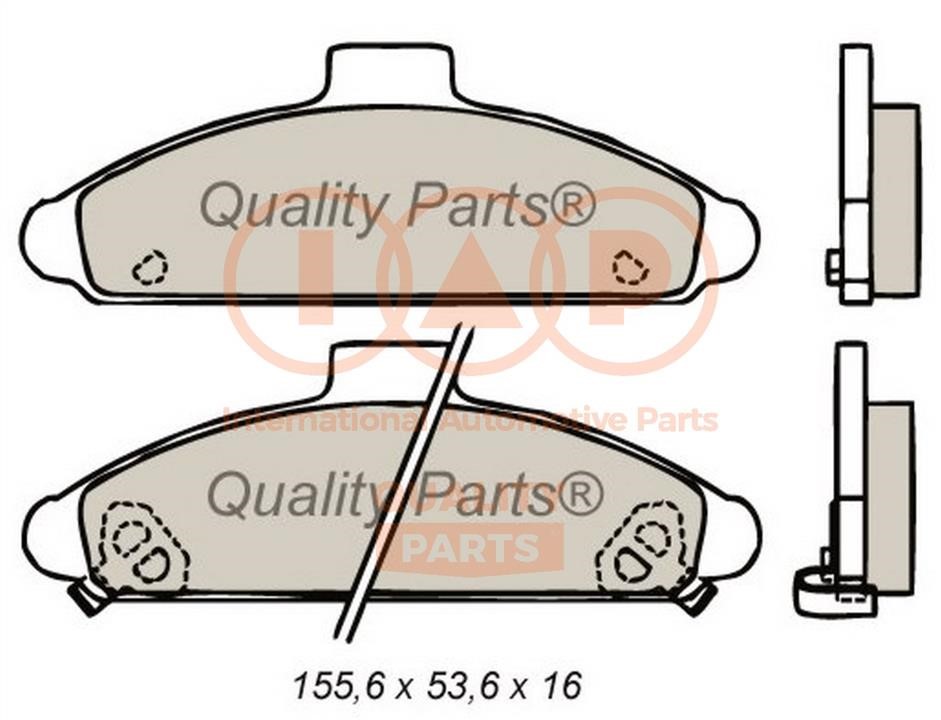IAP 704-07040G Brake Pad Set, disc brake 70407040G