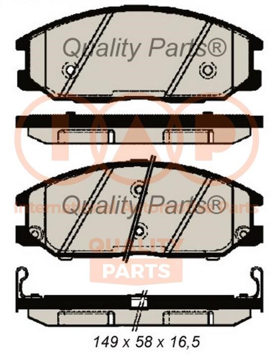 IAP 704-07085G Brake Pad Set, disc brake 70407085G