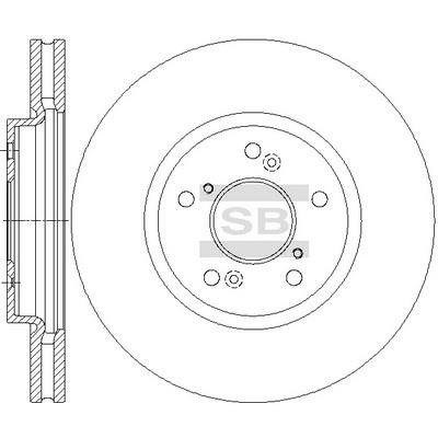 Sangsin SD4126 Front vented brake disc SD4126 SD4126 Sangsin Front vented brake disc