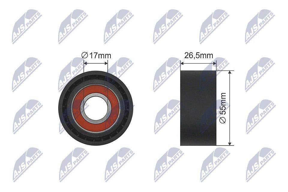 NTY RNK-CT-035 Tensioner Pulley, V-belt RNKCT035 RNKCT035 NTY Tensioner Pulley, V-belt