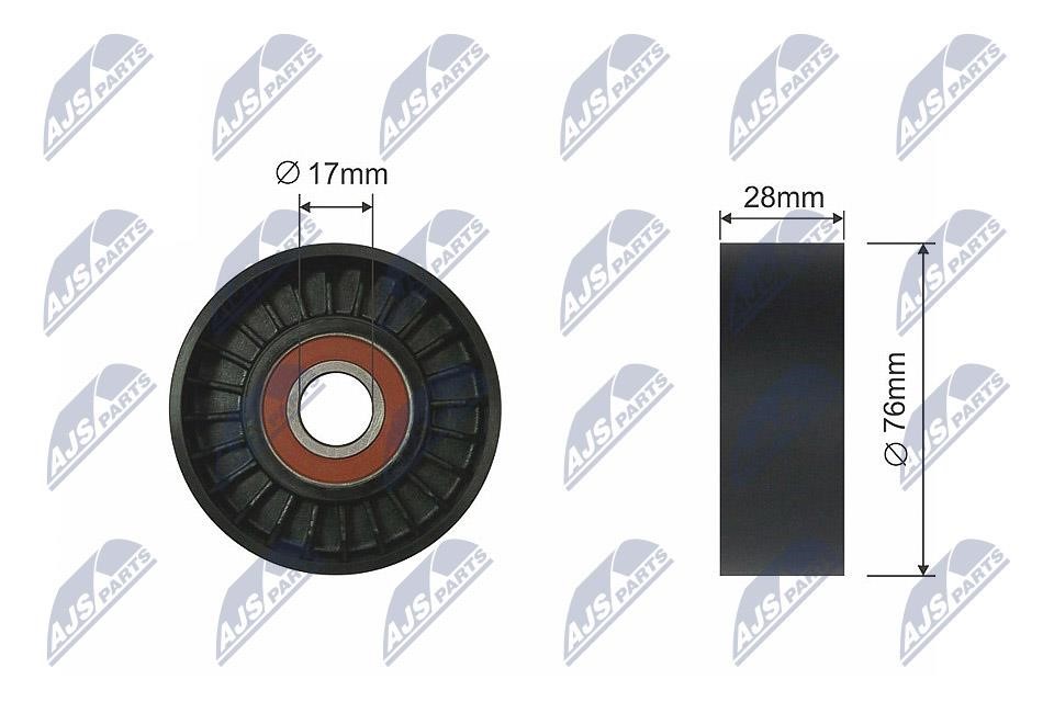 NTY RNK-DW-010 Tensioner Pulley, V-belt RNKDW010