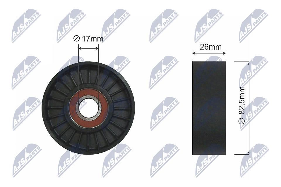 NTY RNK-HY-517 Deflection/Guide Pulley, V-belt RNKHY517 RNKHY517 NTY Deflection/Guide Pulley, V-belt