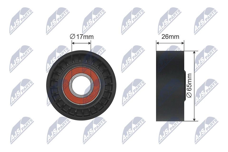 NTY RNK-ME-023 Deflection/Guide Pulley, V-belt RNKME023 RNKME023 NTY Deflection/Guide Pulley, V-belt