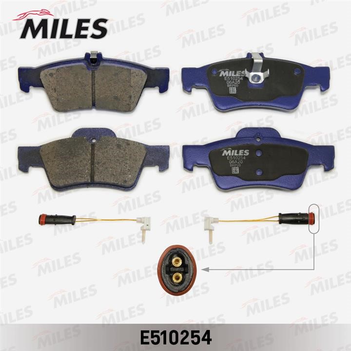 Miles E510254 Brake Pad Set, disc brake E510254