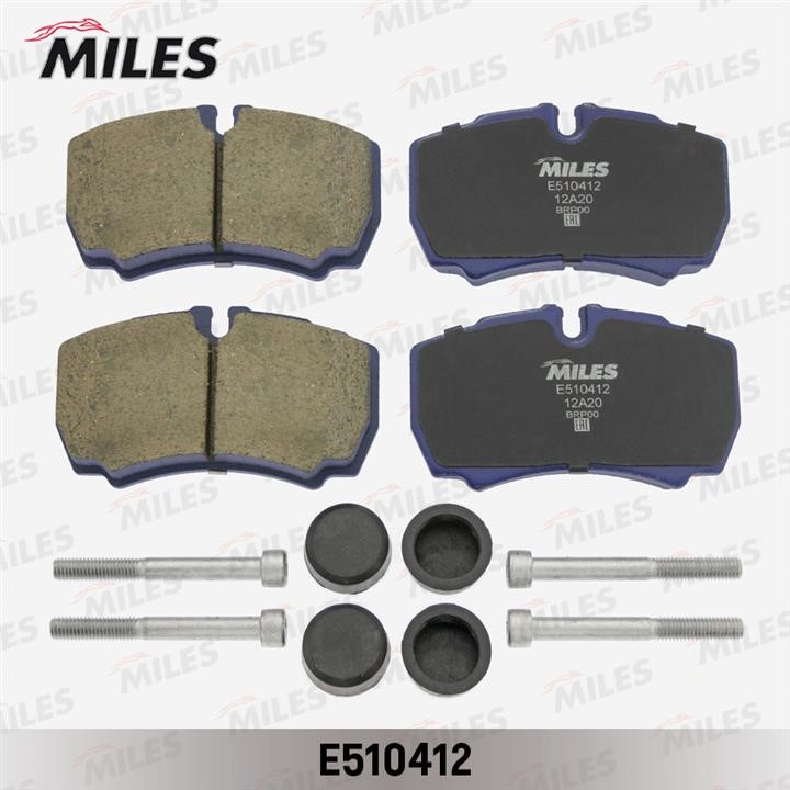 Miles E510412 Brake Pad Set, disc brake E510412