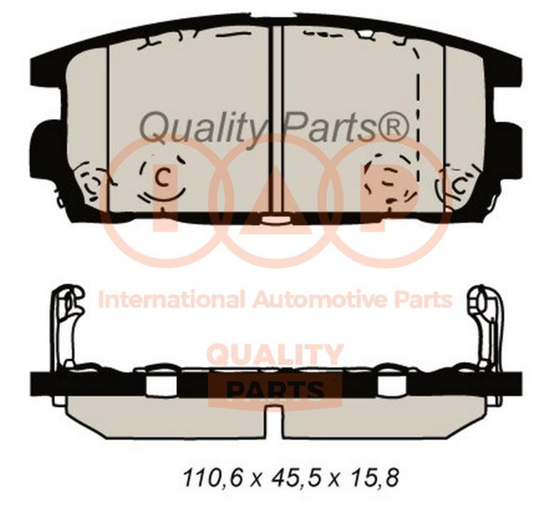 IAP 704-28011 Brake Pad Set, disc brake 70428011