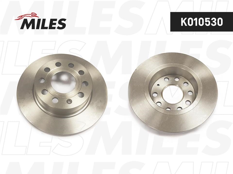 Miles K010530 Rear brake disc, non-ventilated K010530