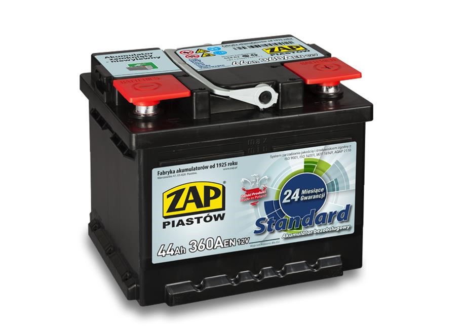 ZAP 544 62 Battery ZAP Standard 12V 44Ah 360(EN) R+ 54462