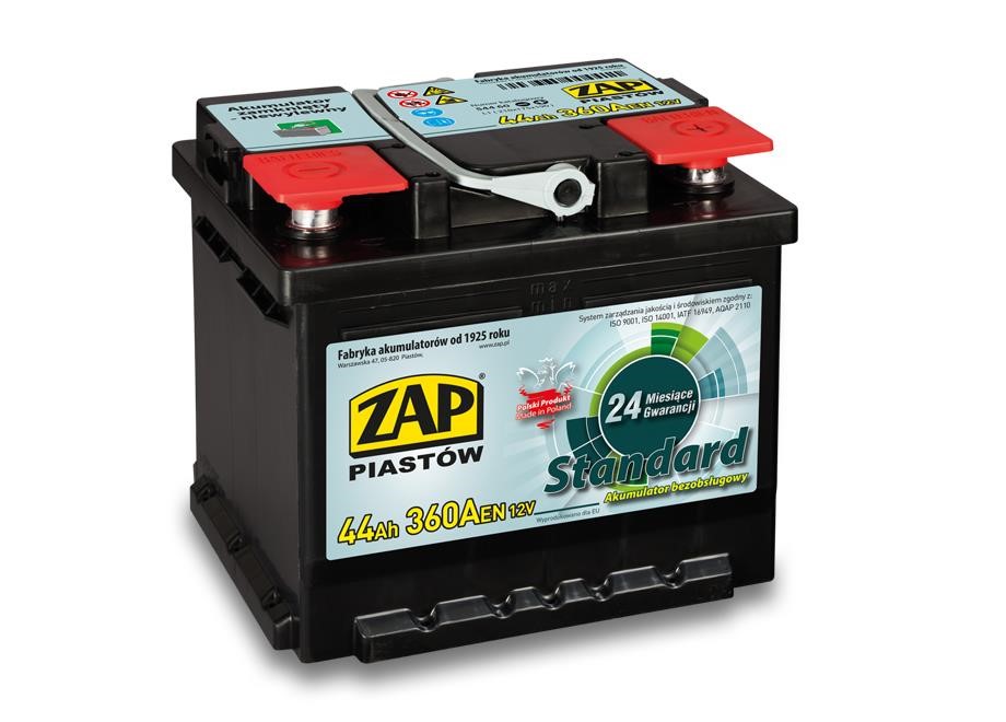 ZAP 544 60 Battery ZAP Standard 12V 44Ah 360(EN) R+ 54460