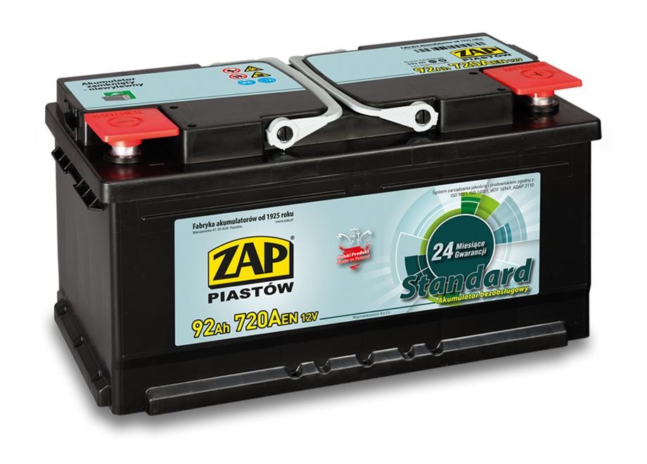 ZAP 592 60 Battery ZAP Standard 12V 92Ah 720(EN) R+ 59260