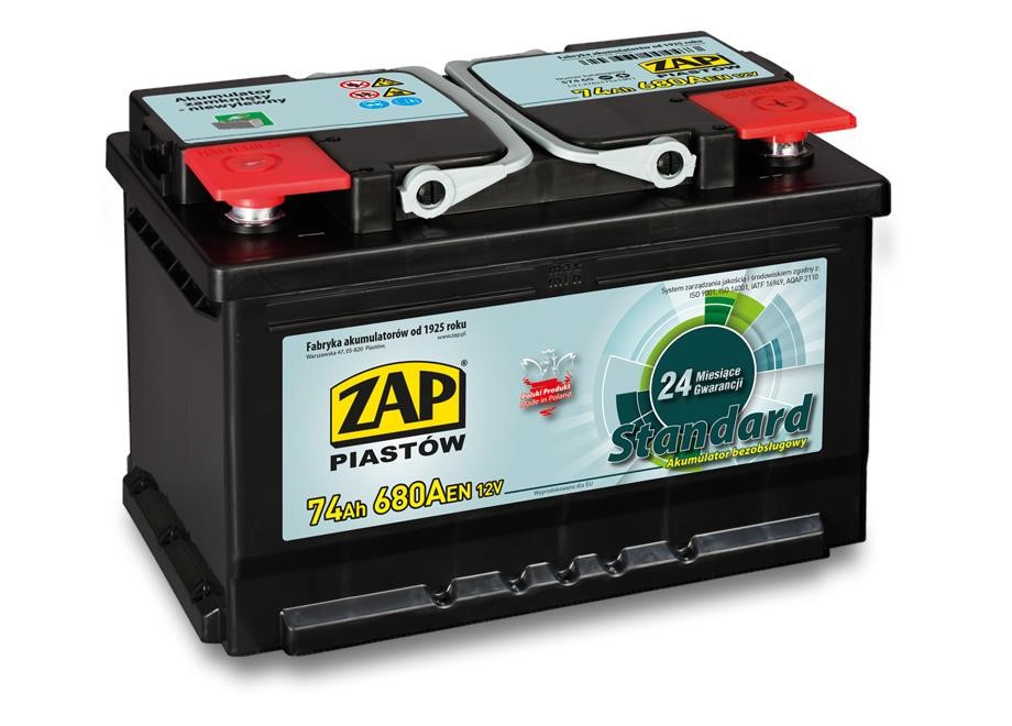 ZAP 574 60 Battery ZAP Standard 12V 74Ah 680(EN) R+ 57460