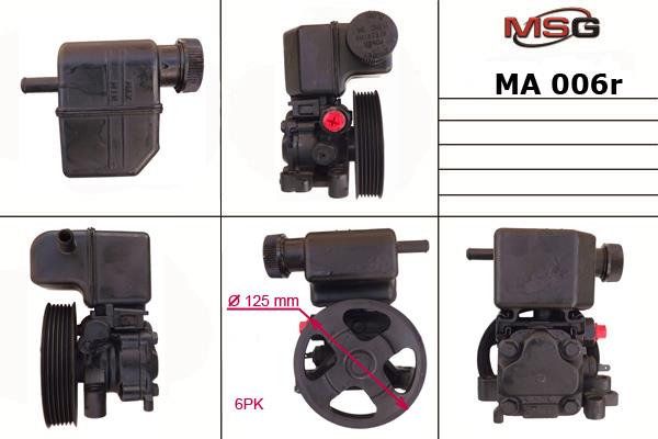 MSG Rebuilding MA006R Power steering pump reconditioned MA006R