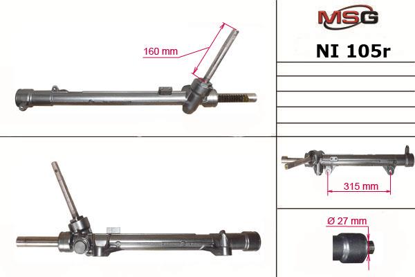 NI105R MSG Rebuilding Reconditioned steering rack