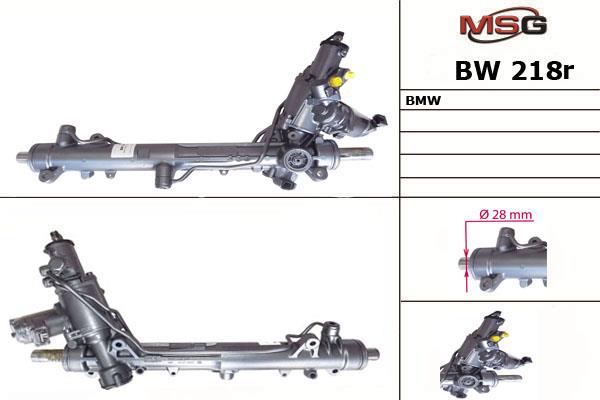 Rack and pinion steering BMW: BW218R MSG Rebuilding Reconditioned steering rack
