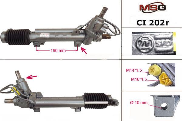 Rack and pinion steering Citroen Berlingo: CI202R MSG Rebuilding Power steering restored