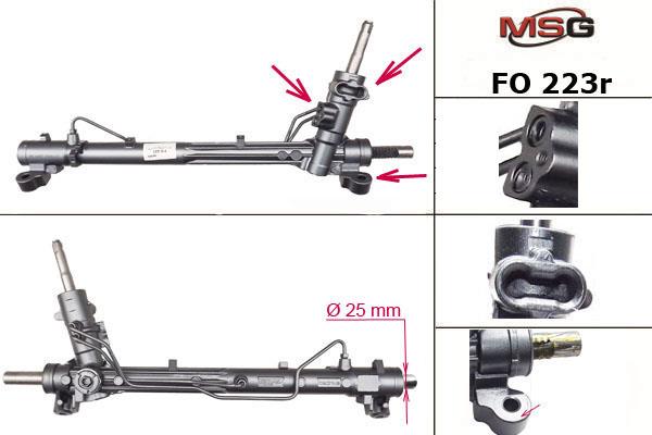 Rack and pinion Ford C-Max: FO223R MSG Rebuilding Power steering restored