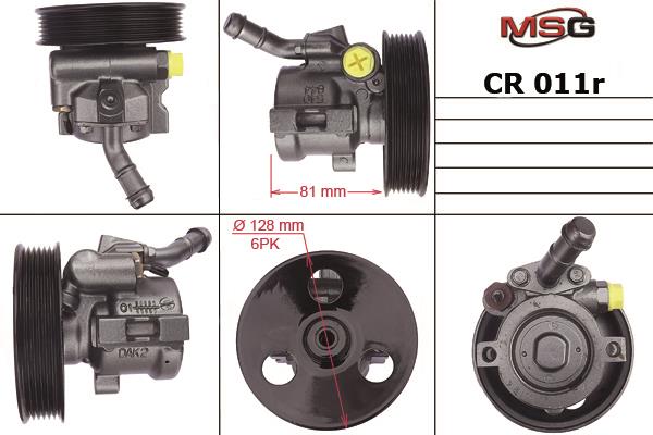 MSG Rebuilding CR011R Power steering pump reconditioned CR011R