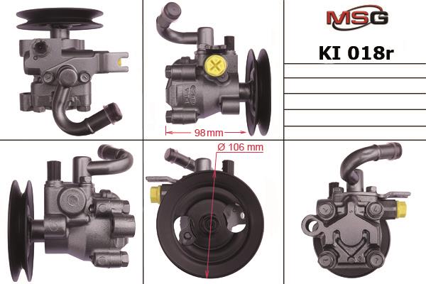 MSG Rebuilding KI018R Power steering pump reconditioned KI018R