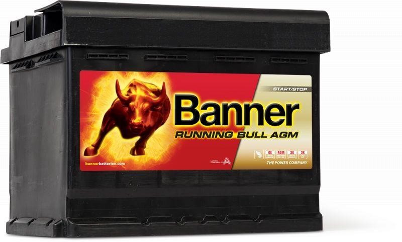 Banner 016560010101 Battery Banner Running Bull AGM 12V 60Ah 640A(EN) R+ 016560010101