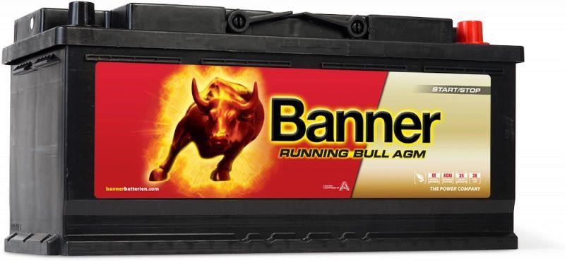 Banner 016605010101 Battery Banner Running Bull AGM 12V 105Ah 950A(EN) R+ 016605010101