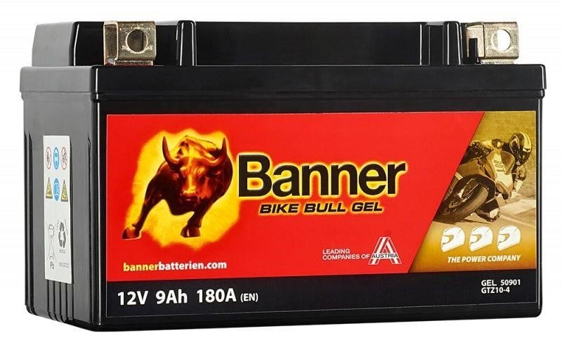 Banner 023509010101 Battery Banner Bike Bull GEL 12V 9Ah 180A(EN) L+ 023509010101