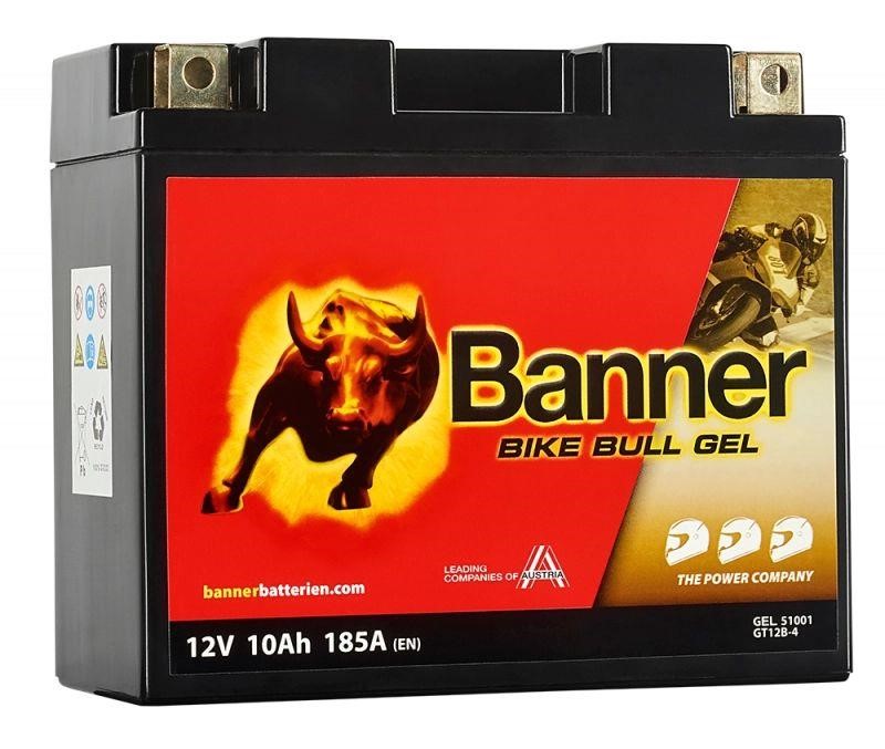 Banner 023510010101 Battery Banner Bike Bull GEL 12V 10Ah 185A(EN) L+ 023510010101