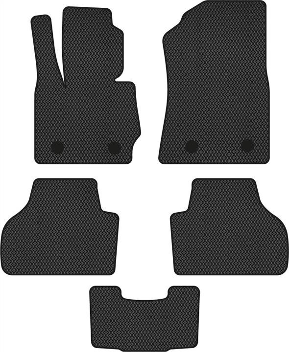 EVAtech BM321C5BW4RBB Floor mats for BMW X3 (2010-2017), black BM321C5BW4RBB