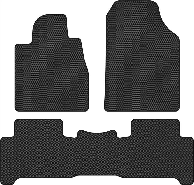 EVAtech AA3391ZG3RBB Floor mats for Acura MDX (2006-2013), black AA3391ZG3RBB