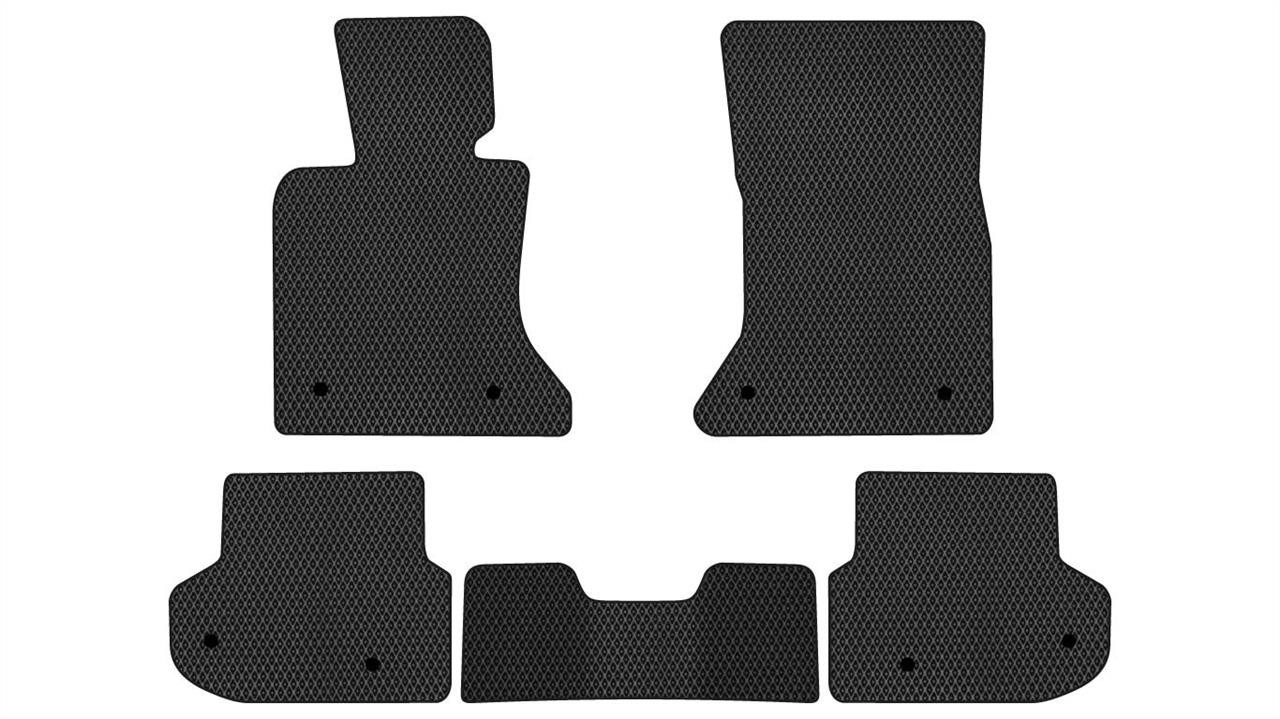 EVAtech BM11059CB5BW8RBB Floor mats for BMW 5 Series (2013-2017), black BM11059CB5BW8RBB