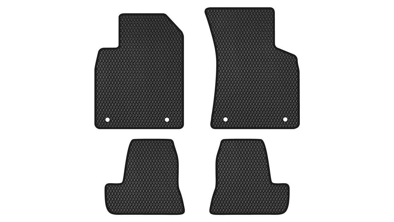 EVAtech AU21247PG4AV4RBB Floor mats for Audi TT (1998-2006), schwarz AU21247PG4AV4RBB