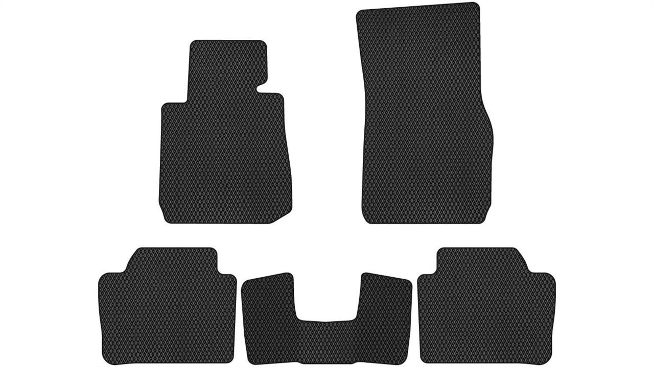 EVAtech BM320CB5RBB Floor mats for BMW 3 Series (2012-2019), black BM320CB5RBB