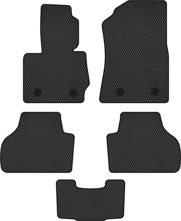 EVAtech BM321CB5BW4RBB Floor mats for BMW X3 (2010-2017), black BM321CB5BW4RBB