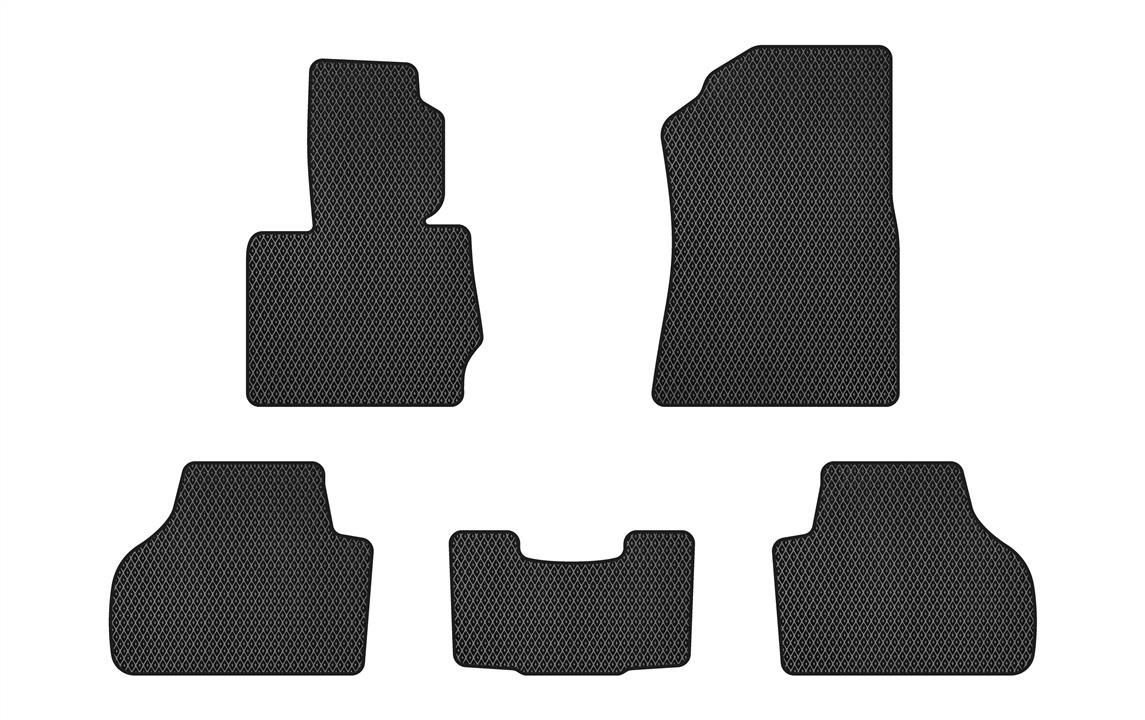 EVAtech BM322CB5RBB Floor mats for BMW X3 (2010-2017), black BM322CB5RBB