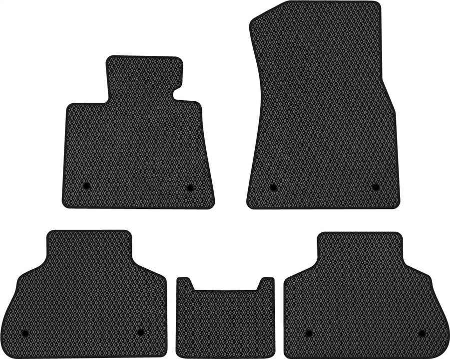 EVAtech BM1523CB5BW8RBB Floor mats for BMW X5 (2018-), black BM1523CB5BW8RBB