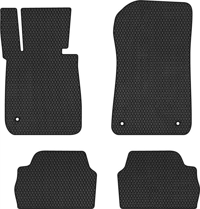 EVAtech BM1418P4BM3RBB Floor mats for BMW 1 Series (2012-2019), black BM1418P4BM3RBB