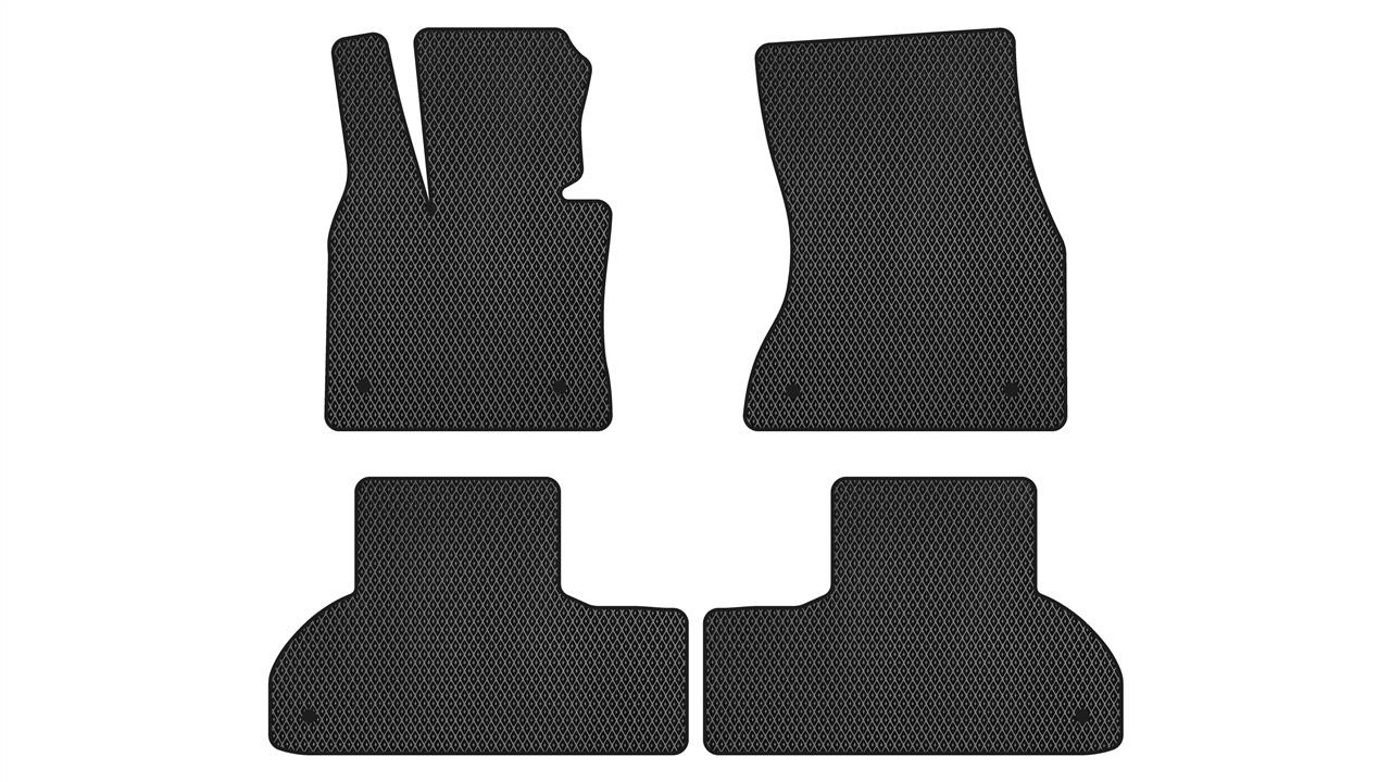 EVAtech BM330P4BW6RBB Floor mats for BMW X5 (2013-2018), black BM330P4BW6RBB