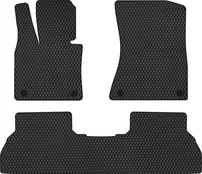 EVAtech BM325Z3BW4RBB Floor mats for BMW X5 (2006-2013), black BM325Z3BW4RBB