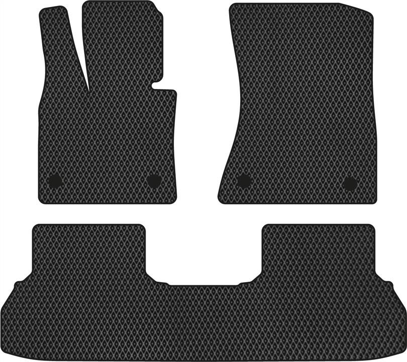 EVAtech BM332Z3BW4RBB Floor mats for BMW X6 (2008-2013), schwarz BM332Z3BW4RBB