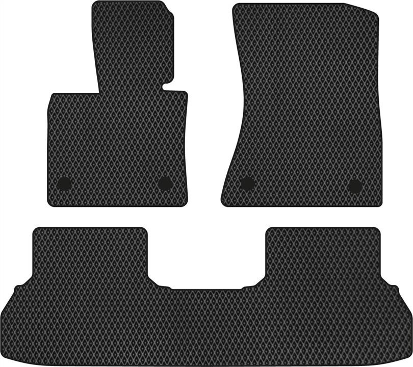 EVAtech BM332ZB3BW4RBB Floor mats for BMW X6 (2008-2013), schwarz BM332ZB3BW4RBB