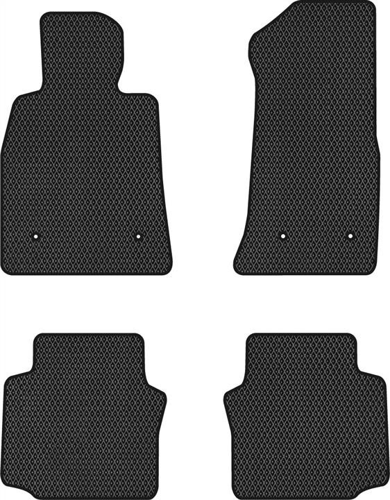 EVAtech CC2998PB4LP4RBB Floor mats for Cadillac CTS (2013-2019), schwarz CC2998PB4LP4RBB