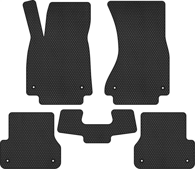 EVAtech AU31087C5AV8RBB Floor mats for Audi A6 (2011-2017), black AU31087C5AV8RBB